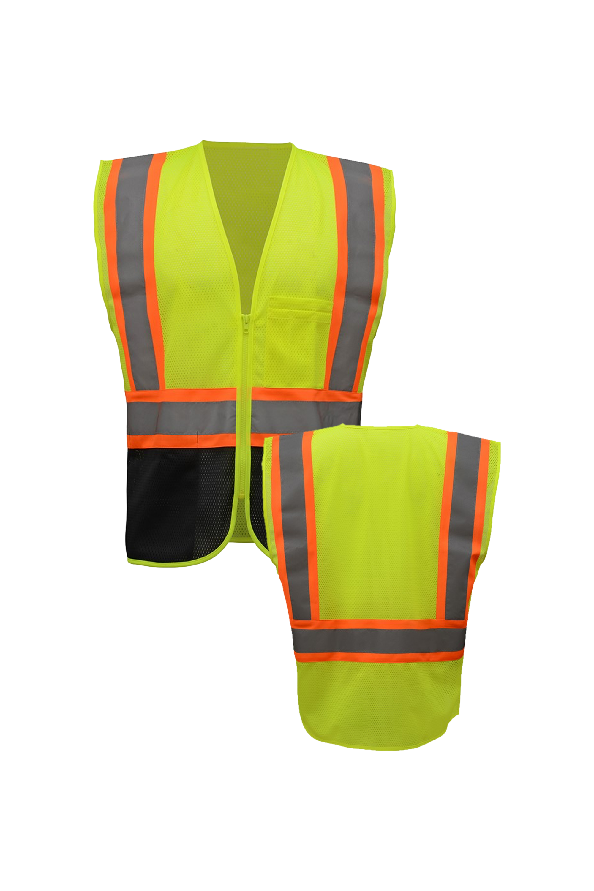 Class 2 Two Tone Vest w/ Black Bottom