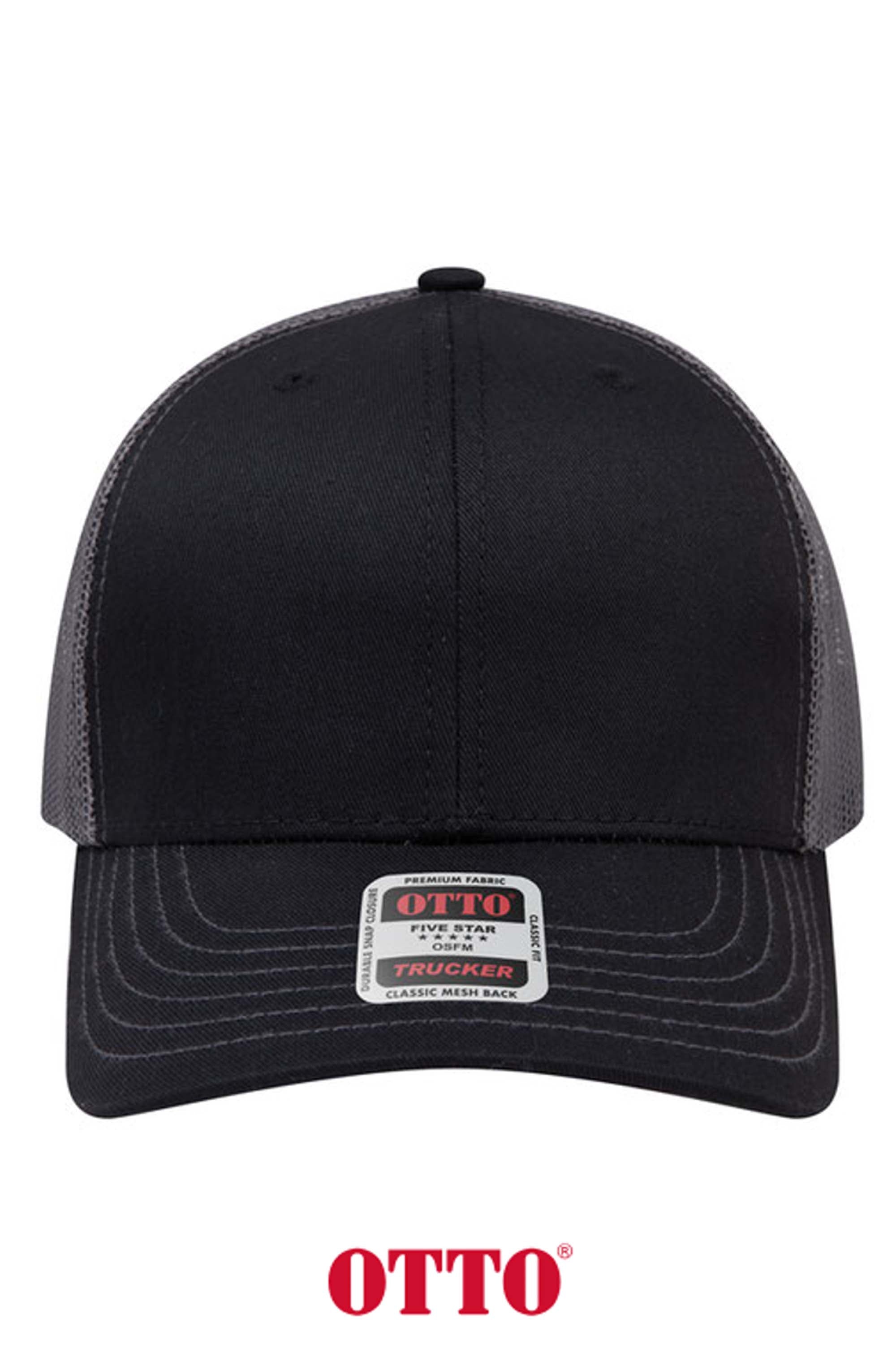 OTTO CAP® 6 Panel Mid Profile Mesh Back Trucker Hat