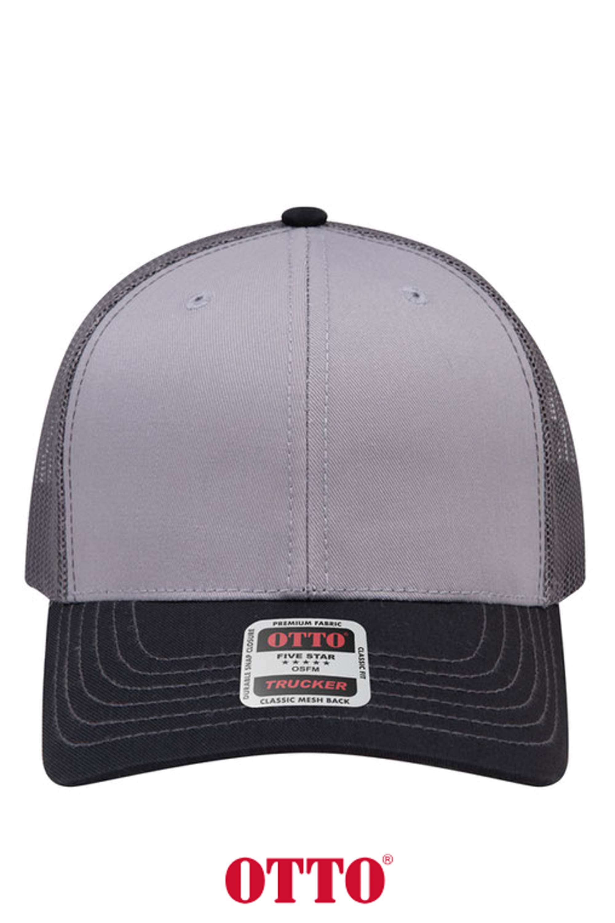 OTTO CAP® 6 Panel Mid Profile Mesh Back Trucker Hat