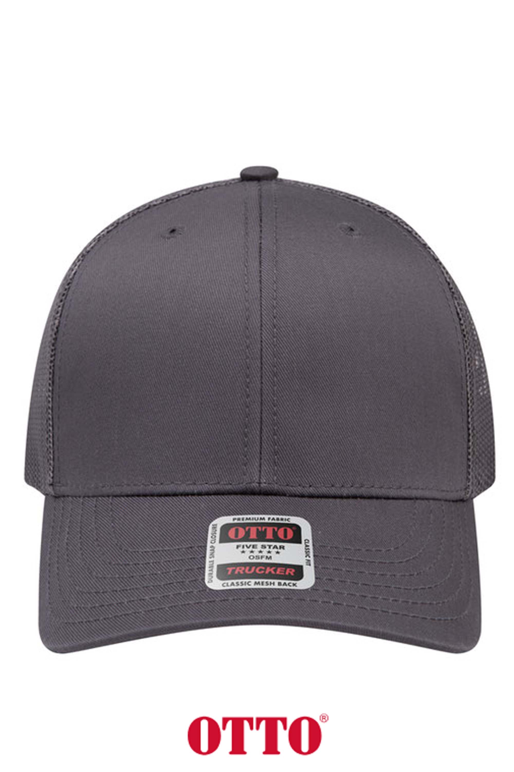 OTTO CAP® 6 Panel Mid Profile Mesh Back Trucker Hat