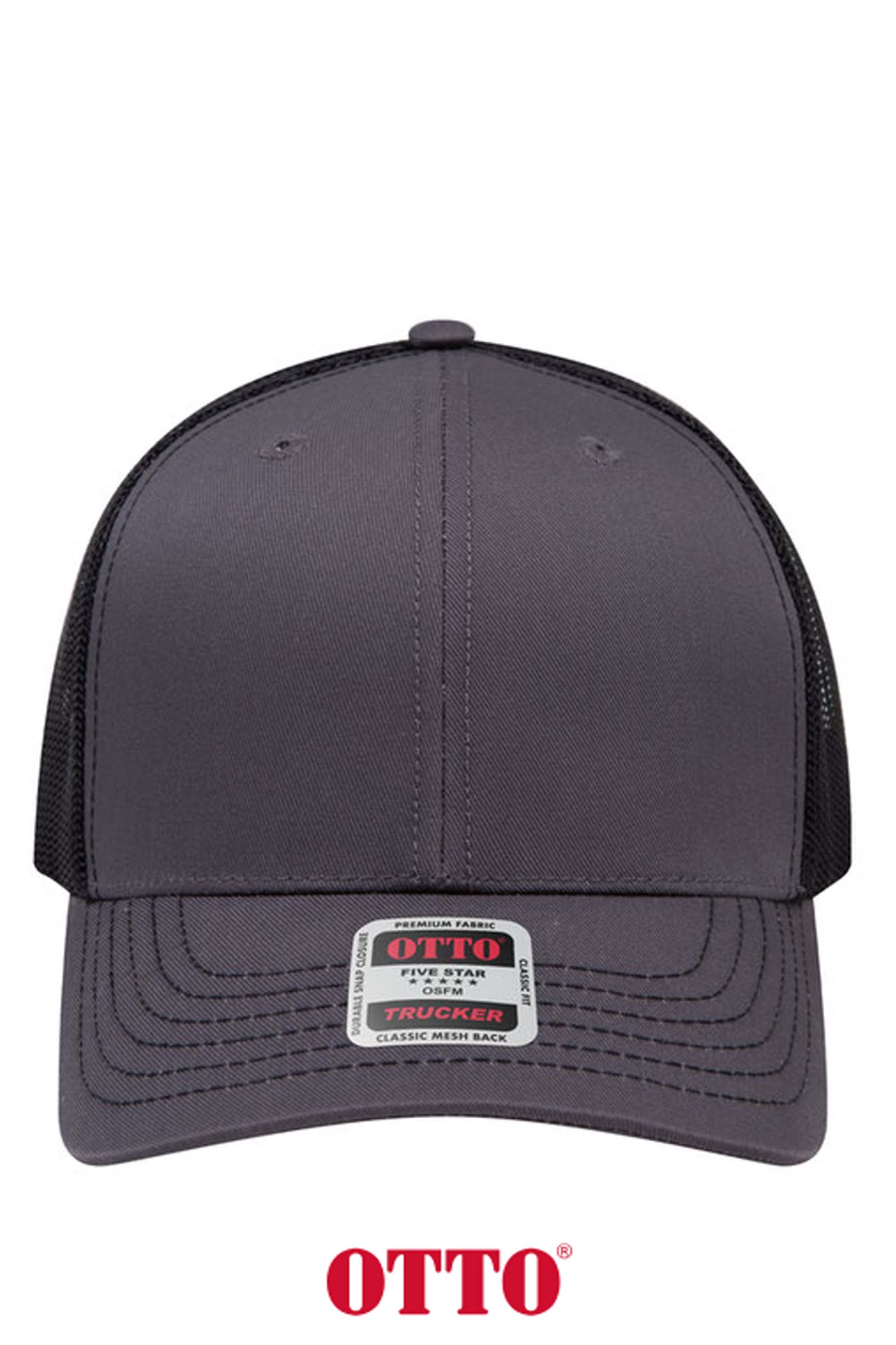 OTTO CAP® 6 Panel Mid Profile Mesh Back Trucker Hat