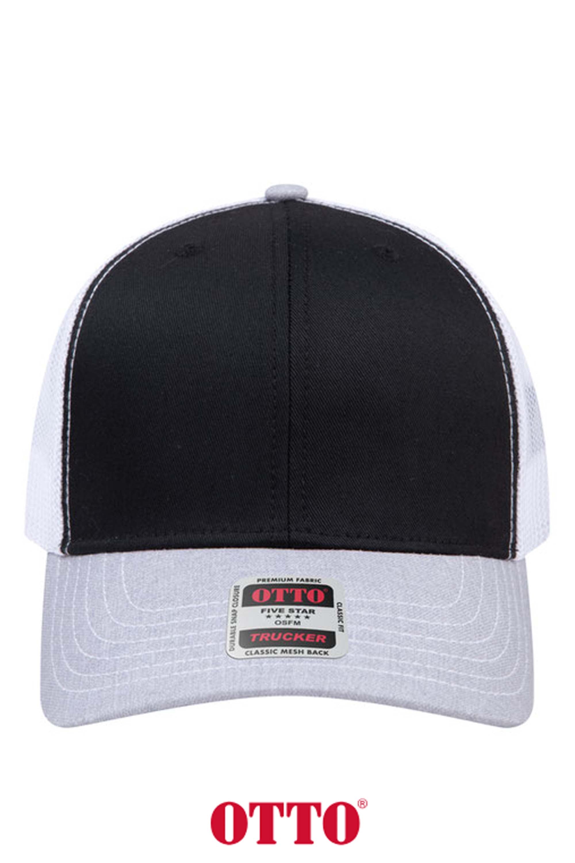 OTTO CAP® 6 Panel Mid Profile Mesh Back Trucker Hat