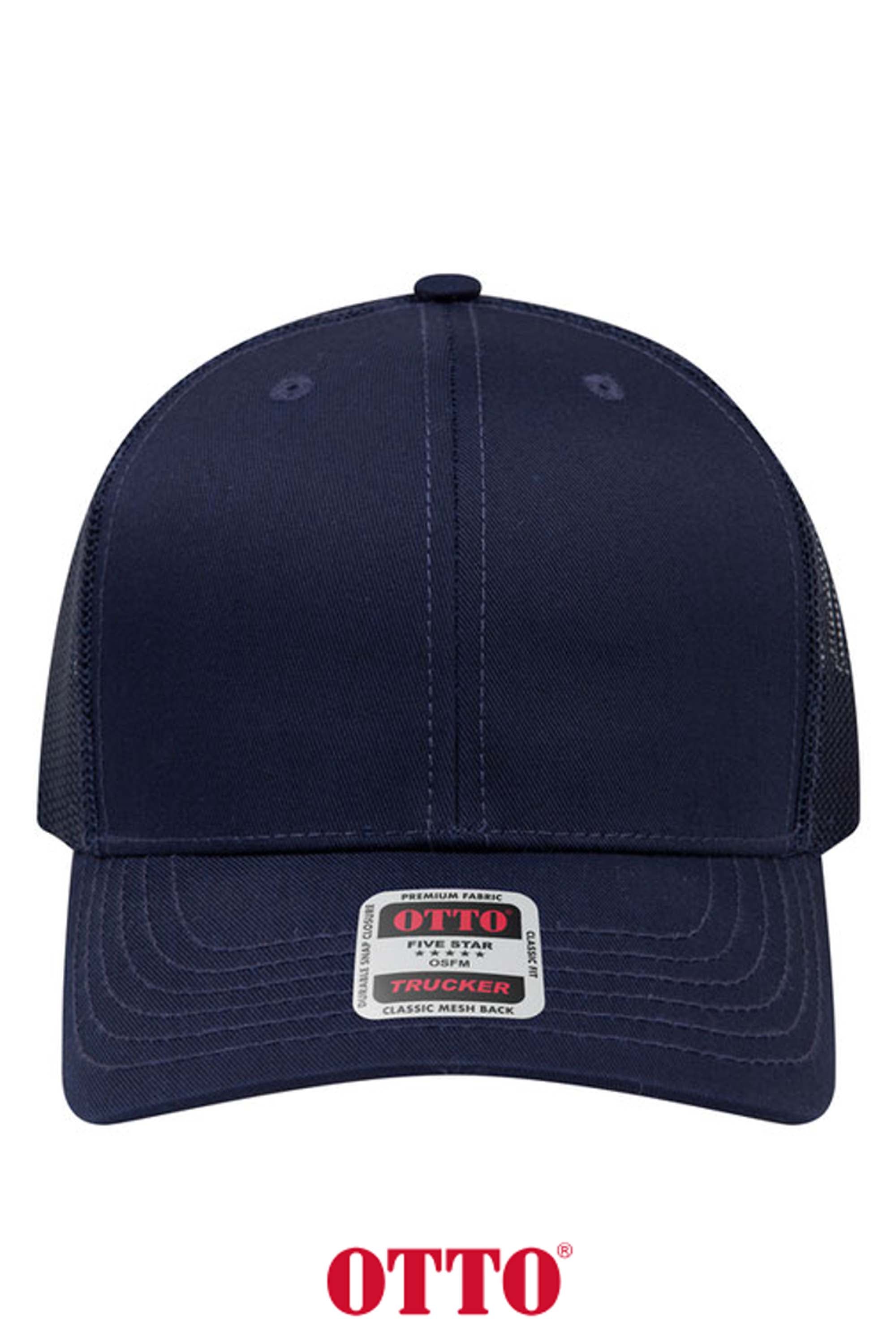OTTO CAP® 6 Panel Mid Profile Mesh Back Trucker Hat