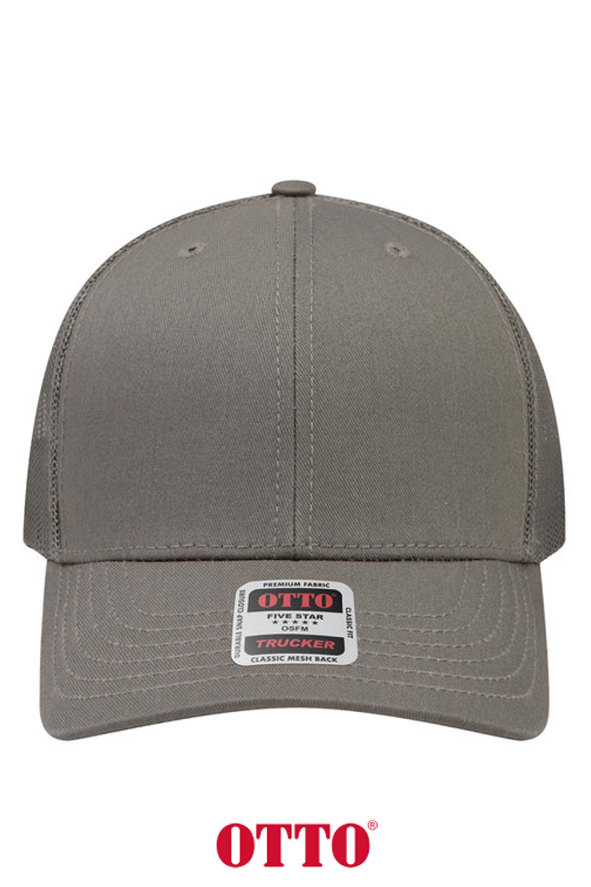 OTTO CAP® 6 Panel Mid Profile Mesh Back Trucker Hat
