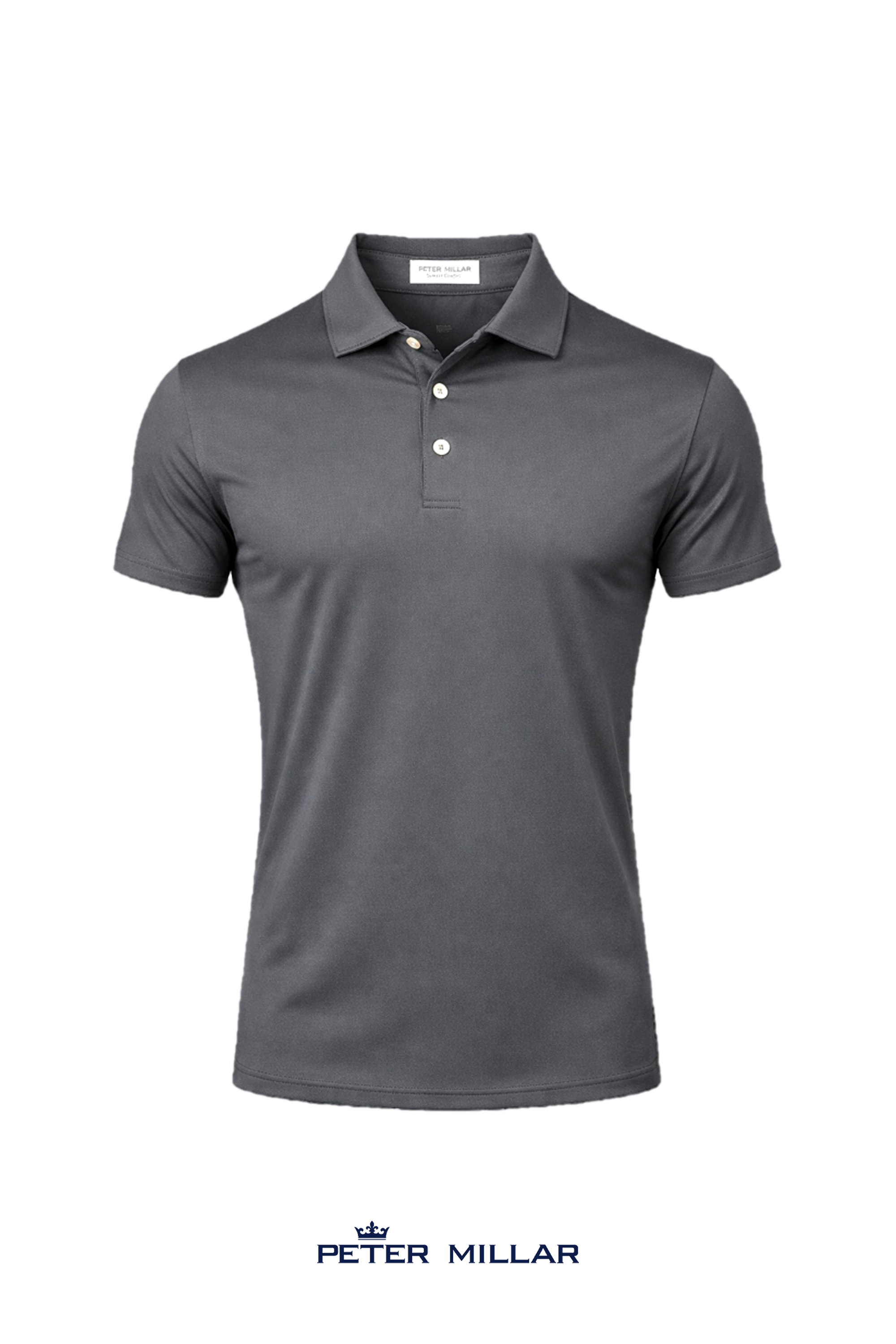 Peter Millar Men's Solid Performance Polo - Self Collar