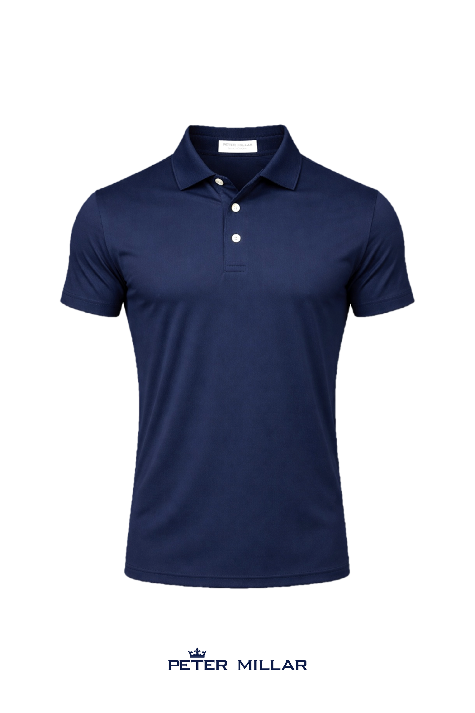 Peter Millar Men's Solid Performance Polo - Self Collar