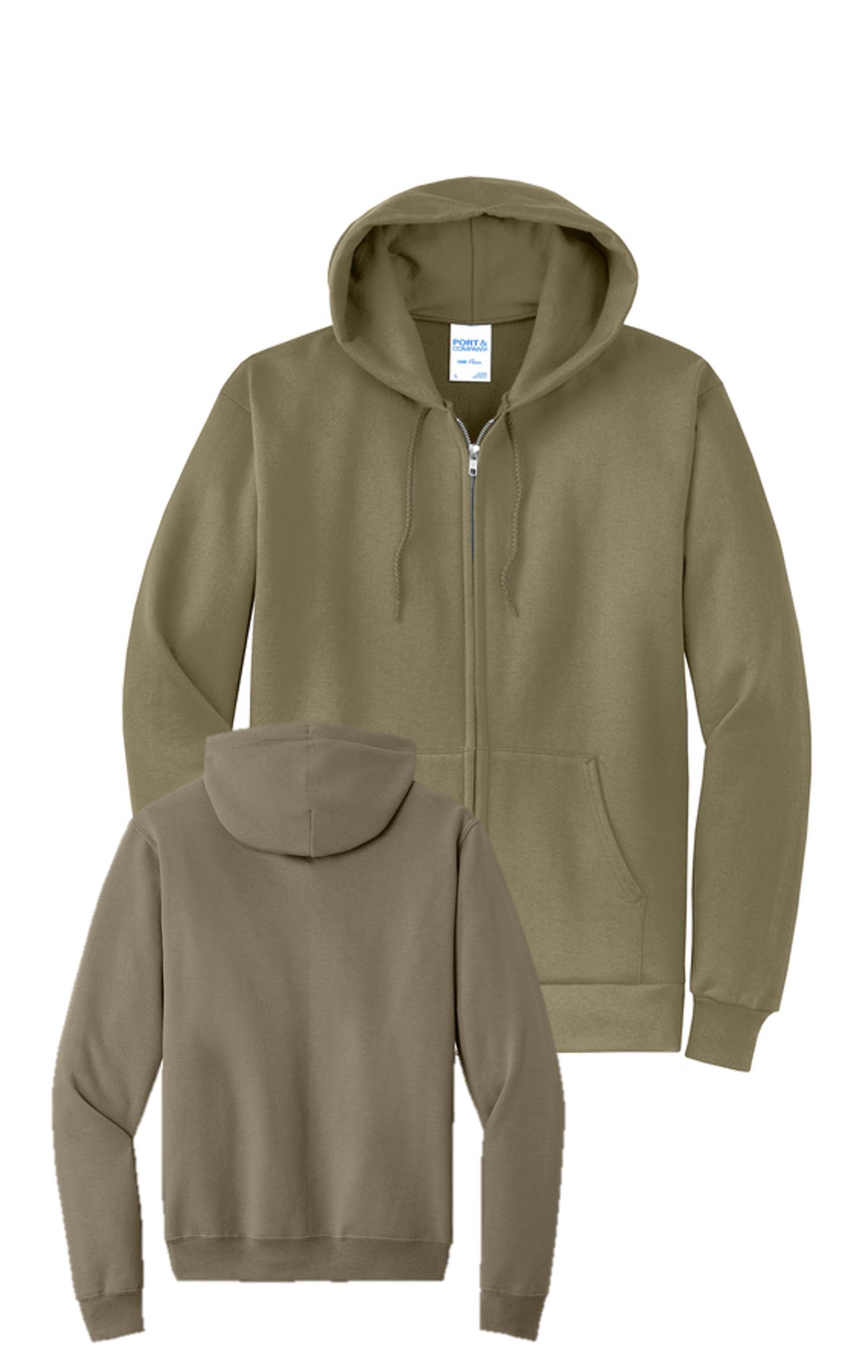 Port & Co™ Core Fleece Full-Zip Hooded Sweatshirt