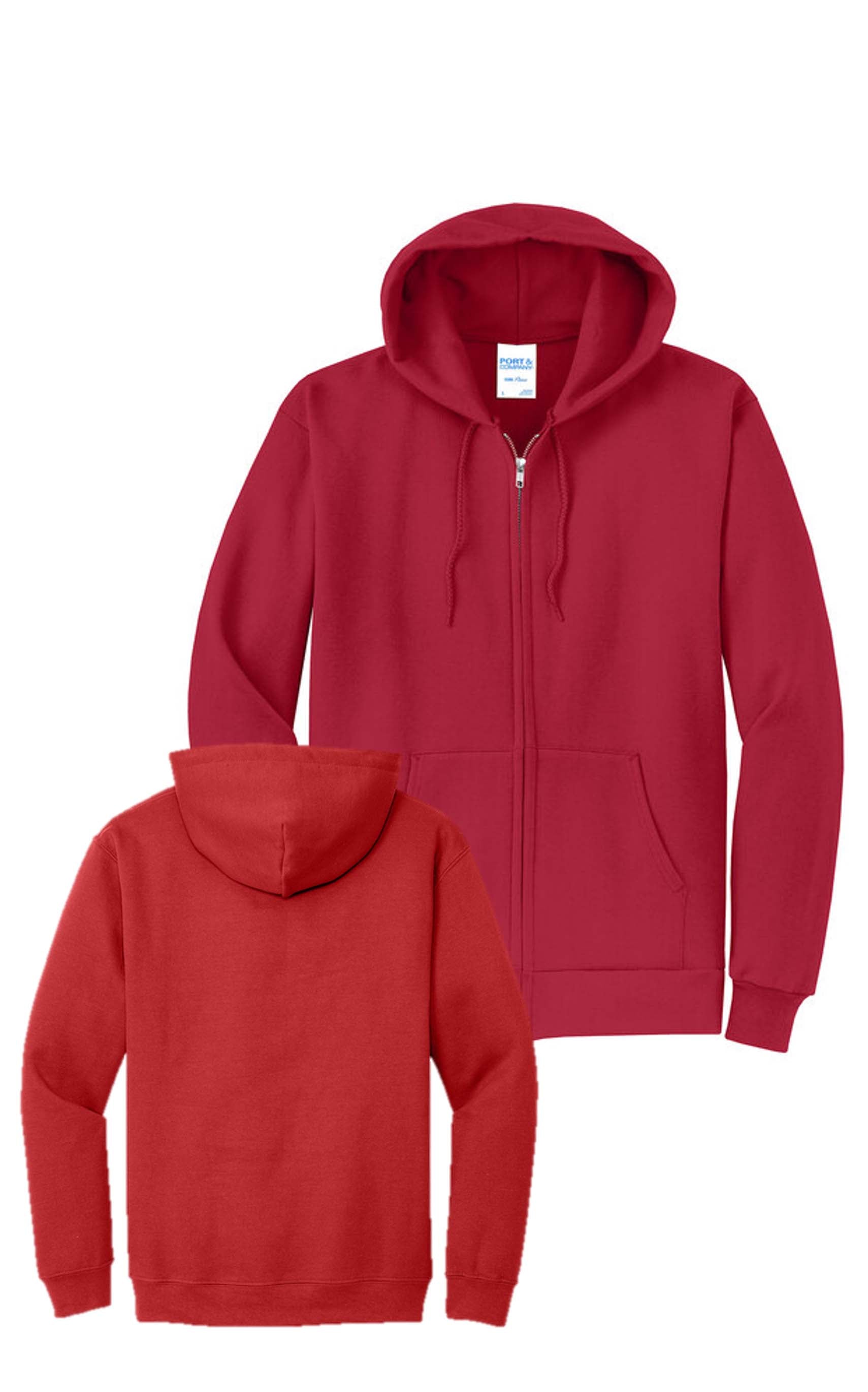 Port & Co™ Core Fleece Full-Zip Hooded Sweatshirt