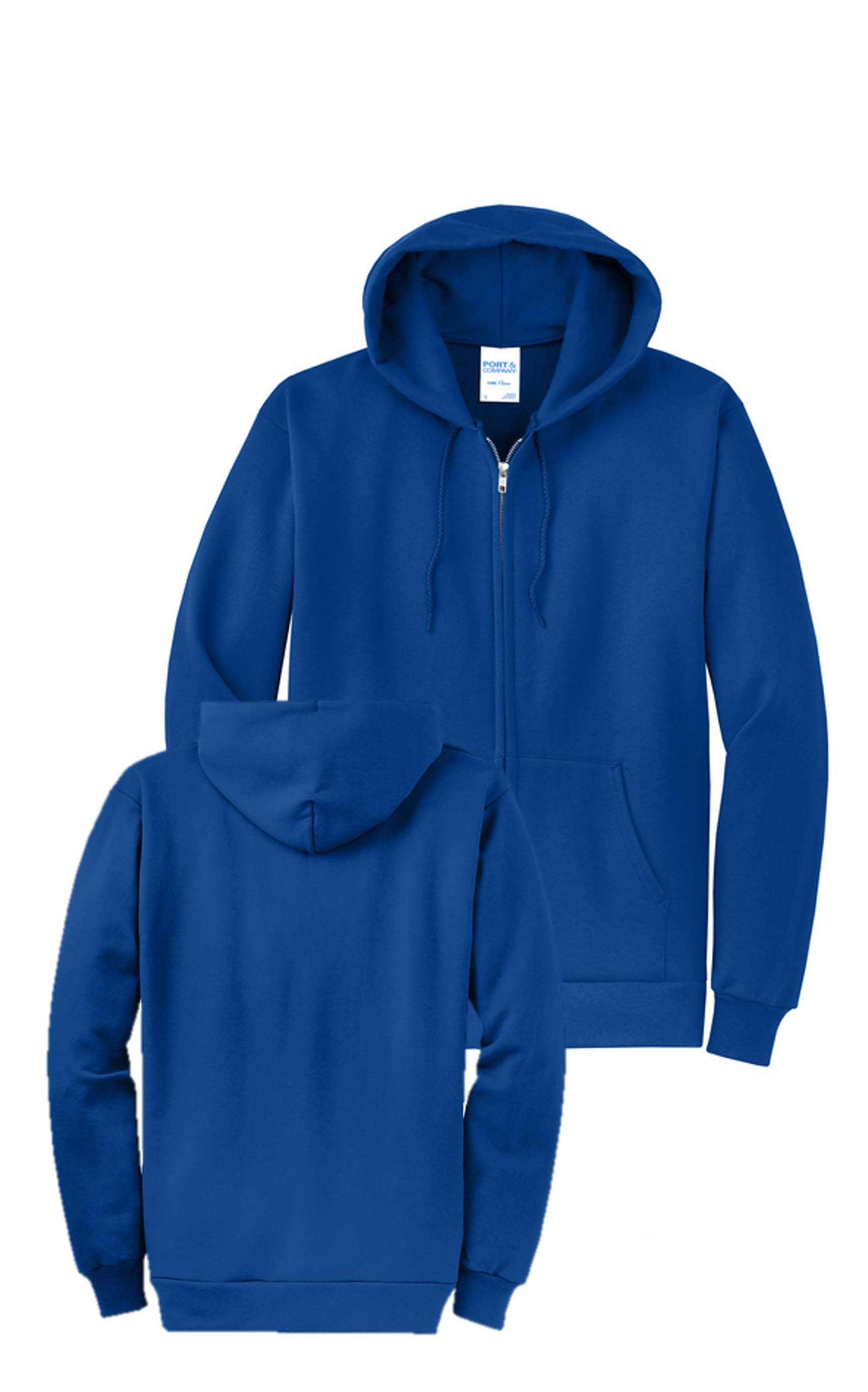 Port & Co™ Core Fleece Full-Zip Hooded Sweatshirt