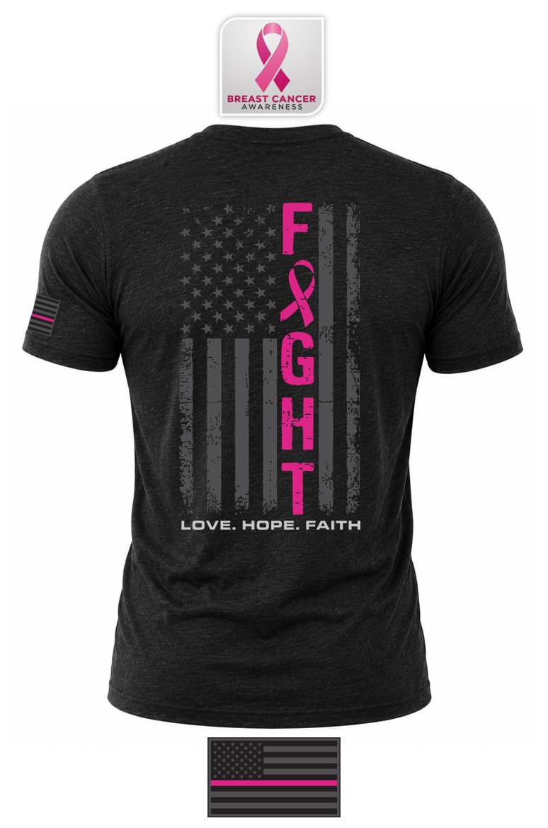 Perfect Blend® CVC Tee Breast Cancer Awareness