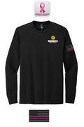 Perfect Blend® CVC Long Sleeve Tee Breast Cancer Awareness
