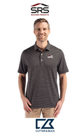 Cutter & Buck Forge Recycled Fine Line Stripe Four-Way Stretch Mens Polo