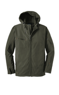 Port Authority® Textured Hooded Soft Shell Jacket