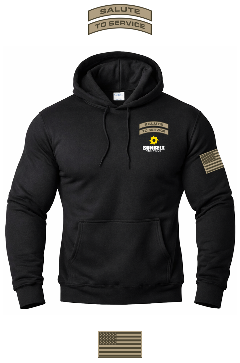 Port & Co™ Core Fleece Pullover Hooded Sweatshirt SALUTE TO SERVICE