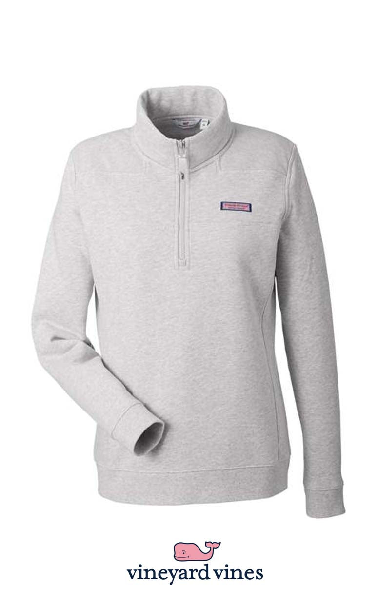 vineyard vines Women's Collegiate Shep Quarter-Zip Sweatshirt